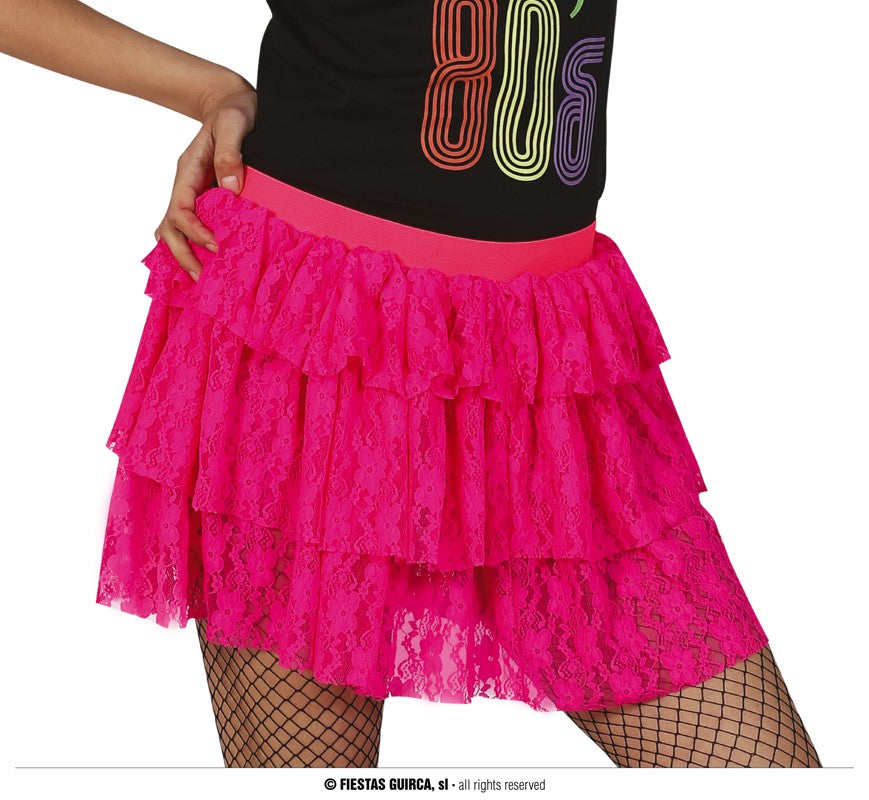 NEON LACE '80s RA RA SKIRT ONE SIZE