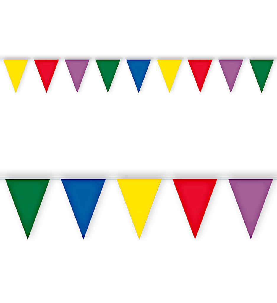 Multicoloured 10m Flag Garland, Flag Bunting