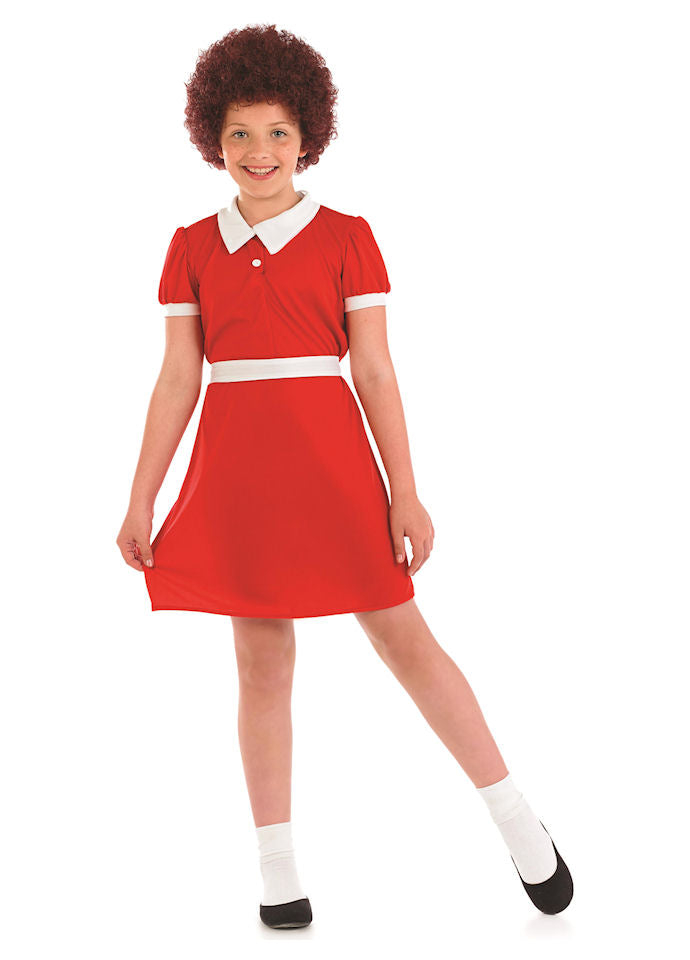 Little Orphan Girl Costume, Annie includes Wig