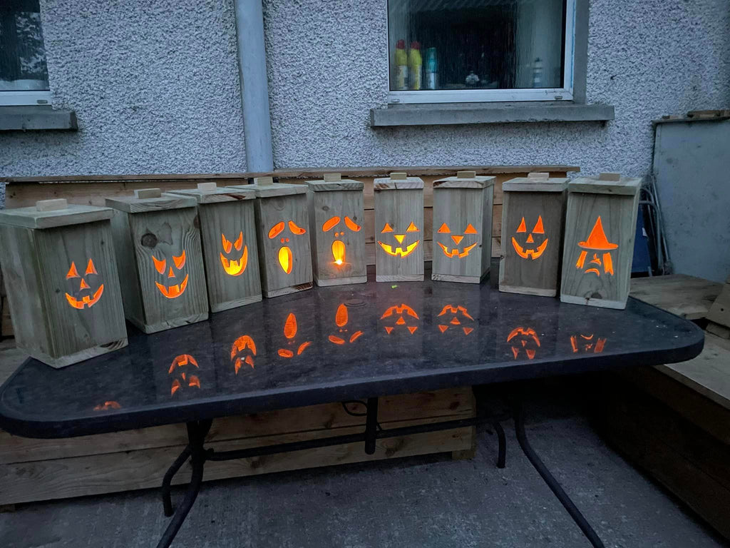 Wooden Halloween Lanterns, ***NOT SOLD ONLINE***
