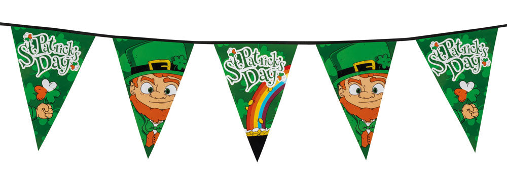 St Patricks Day Flag Bunting 8Mtrs