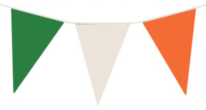 7M Tricolour Flag Bunting. Irish St Patricks Day