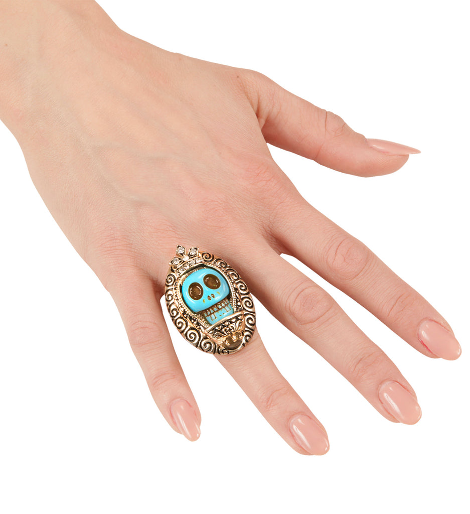 * SALE * Day Of The Dead Jade Skull Ring