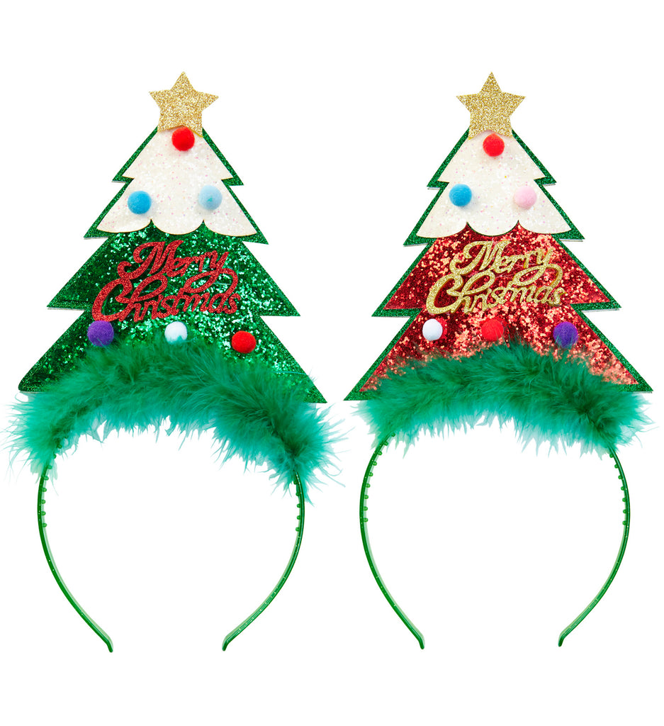 Merry Christmas Tree Headbands (2 colours)