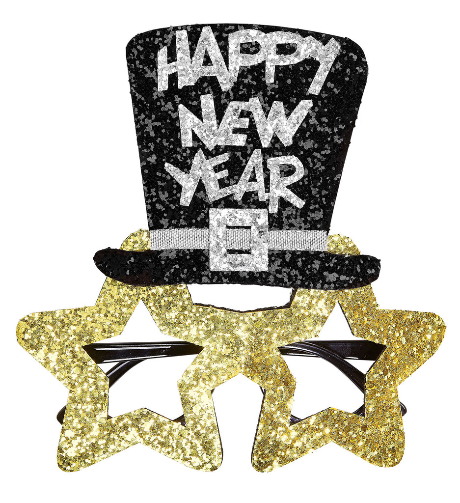 Gold New Years Glasses