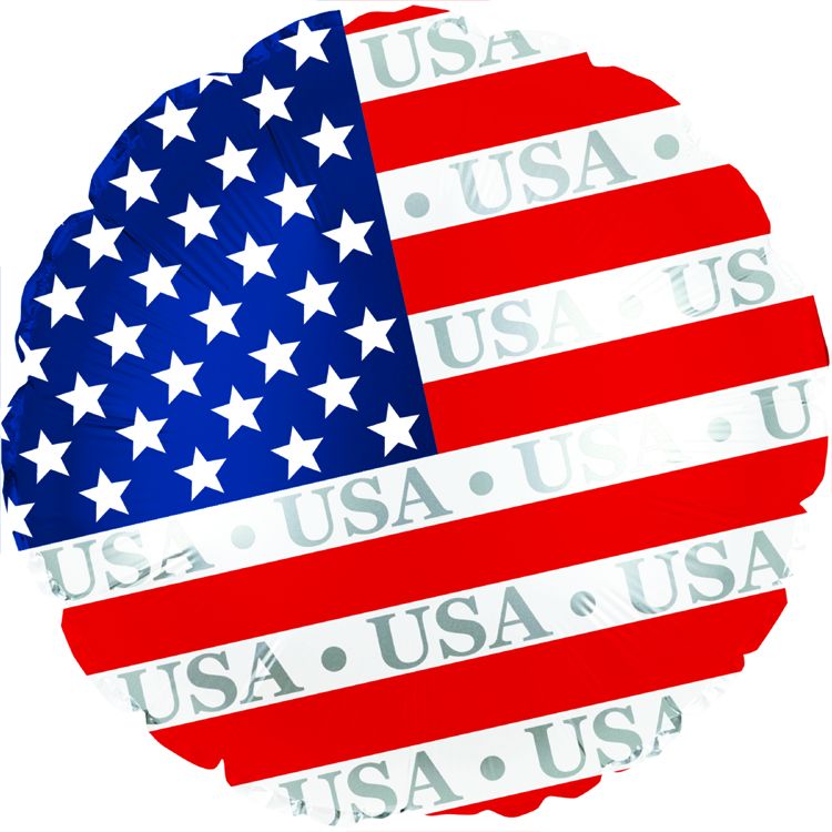 USA Foil Balloon, 18" American