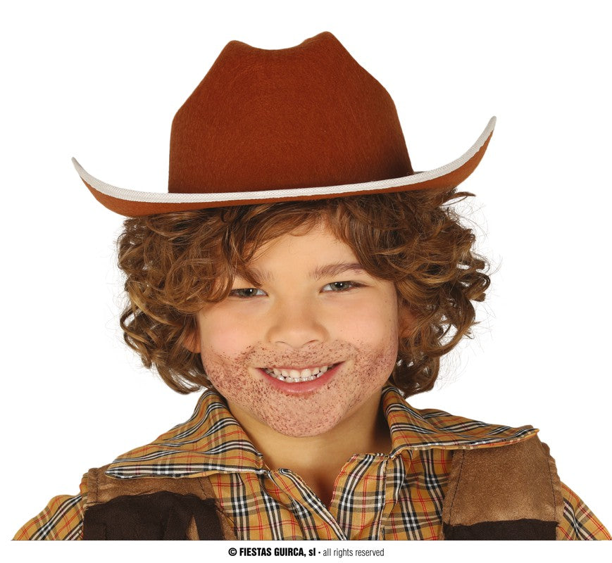 CHILD’S BROWN FELT COWBOY HAT