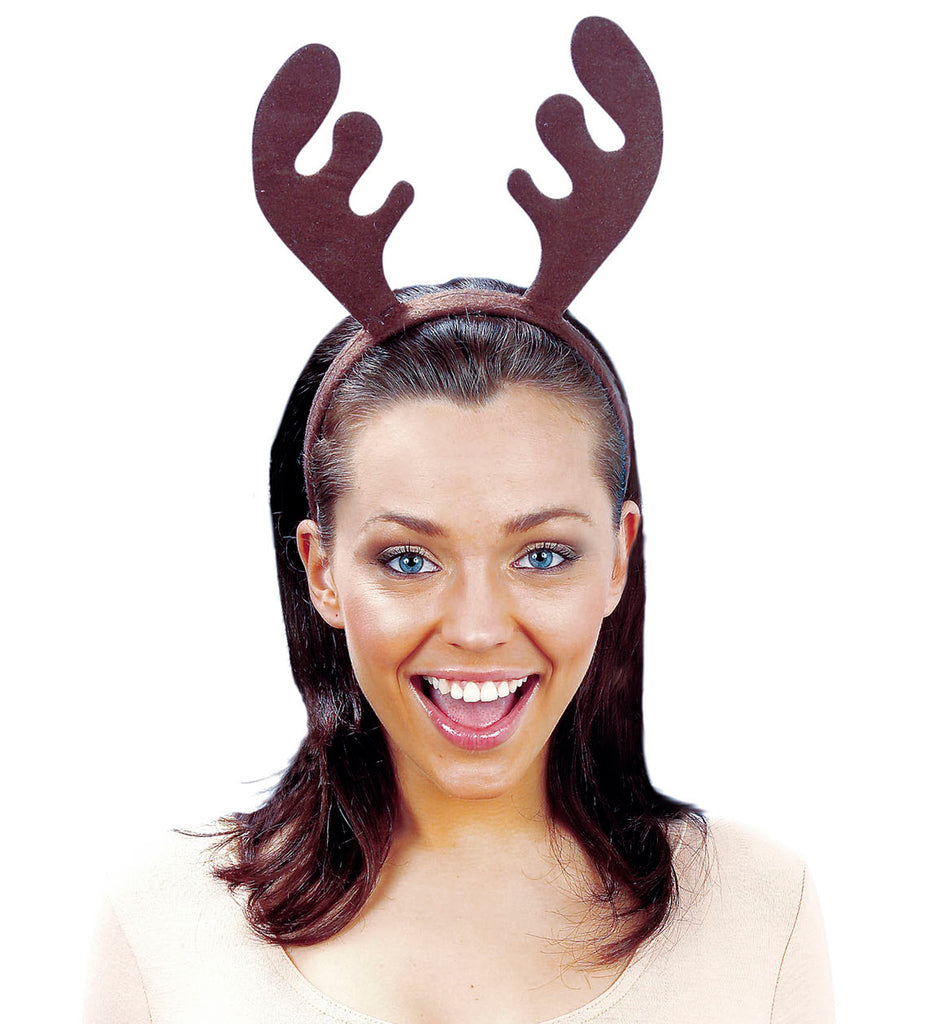 Dark Brown Christmas Reindeer Headband (Unisex)