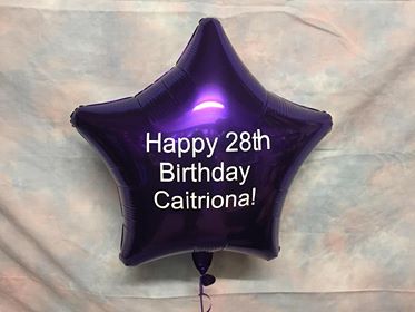 Personalised Foil Balloons, Helium filled, made to order. (Not For Sale Online)