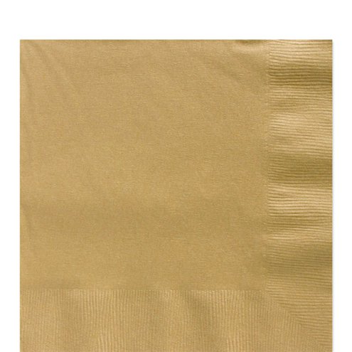 Gold Paper Napkins, 20 ct