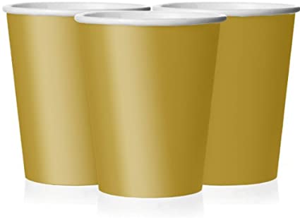 Gold paper Cups, 14 ct