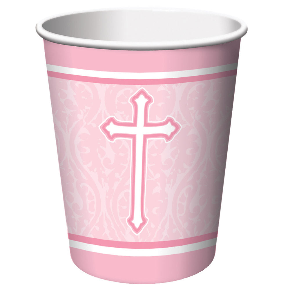 Faith Paper Cups Pink, 6 count
