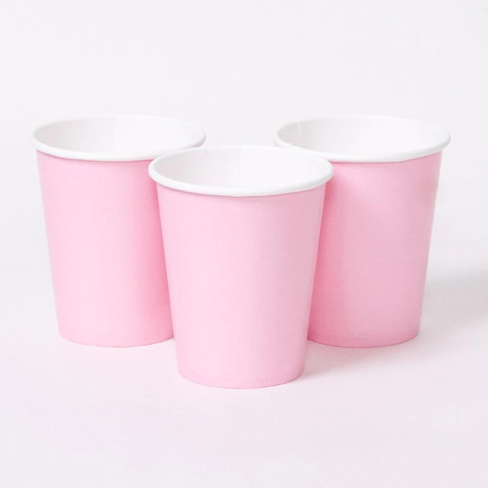 Baby Pink Paper Cups, 14 ct