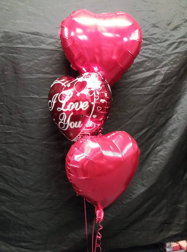 Foil Balloon Valentine's Bunch