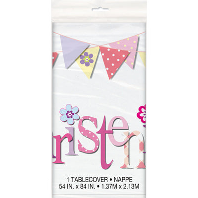 Christening Tablecover, Pink