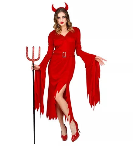 "DEVIL" (dress, belt, horns)