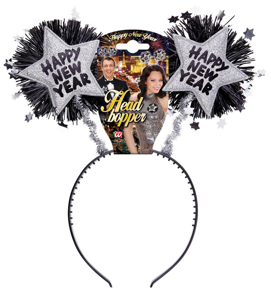 Silver New Year Head Bopper Headband
