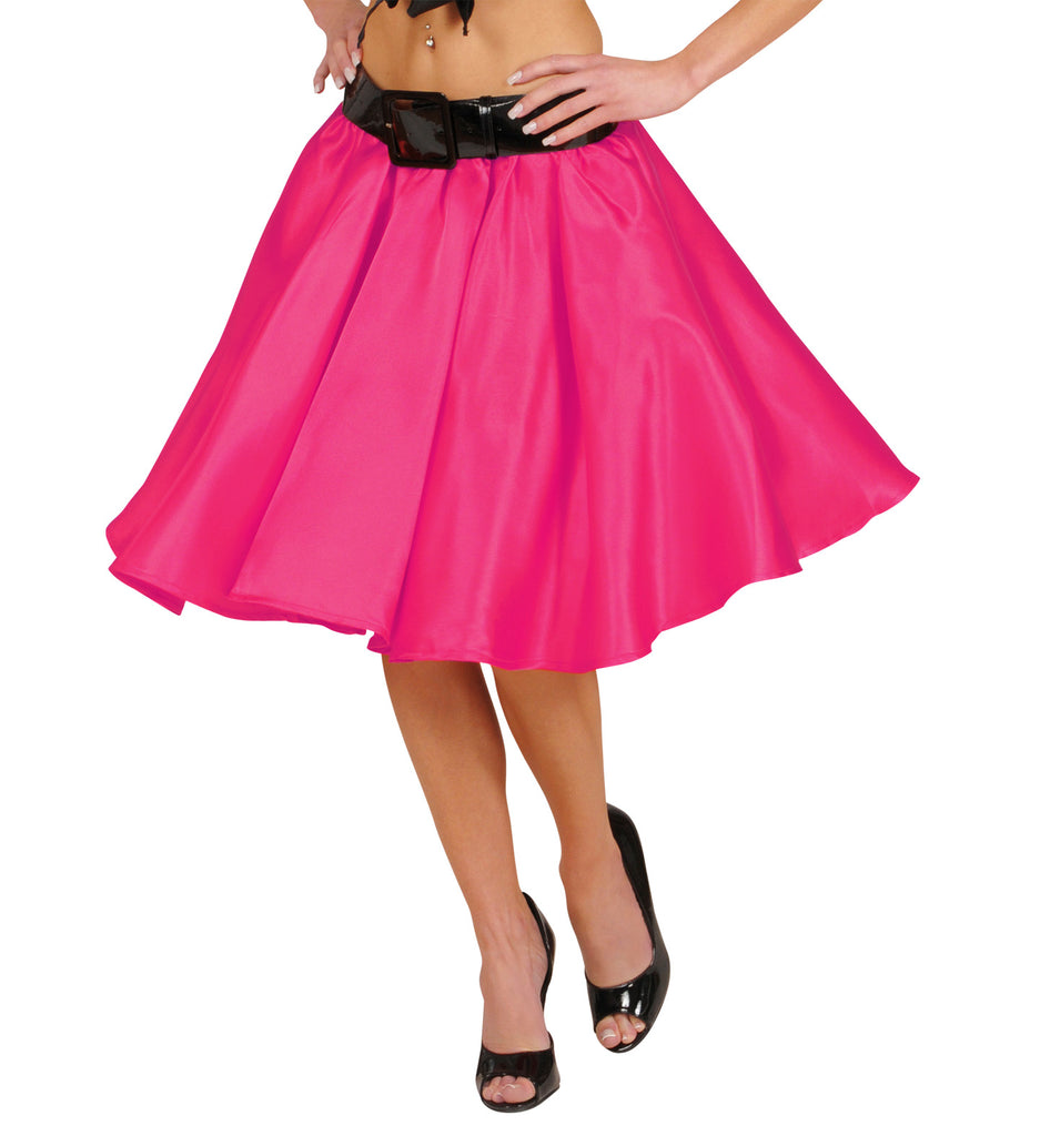 GIRLS 50s Skirt Costume 21 Inch SATIN Rock n Roll HAIRSPRAY Grease Fancy  dress
