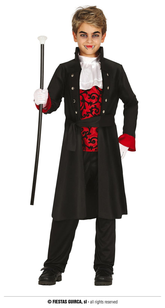 "VAMPIRE DRACULA"  (vest with shirt and jabot, pants, cape)