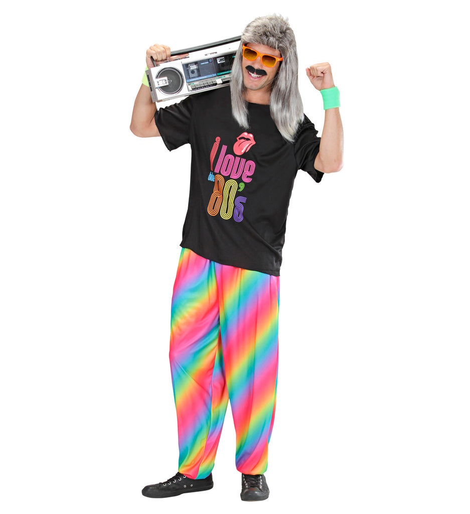 80's Rainbow Baggy Pants, Men's