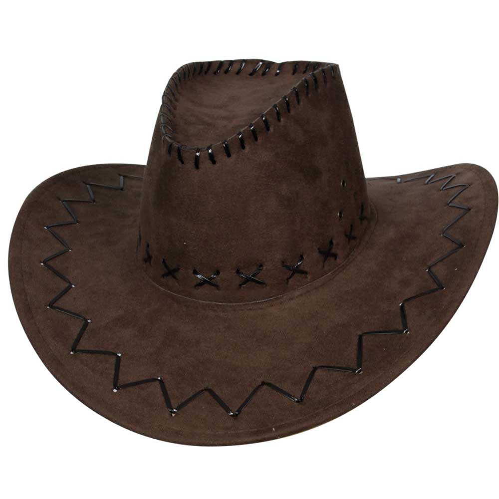 Brown Cowboy Hat, Suede