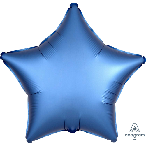 Plain Blue Star Foil Balloon, Can Be Personalised