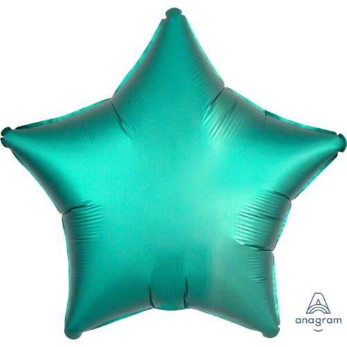 Plain Green Star Foil Balloon, Can Be Personalised