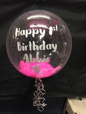 Printed Personalised Bubble Balloon, *NOT FOR SALE ONLINE*