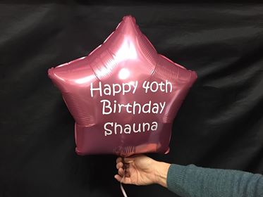 Personalised Birthday Foil Balloon CONTACT FOR DETAILS NOT FOR ONLINE SALE