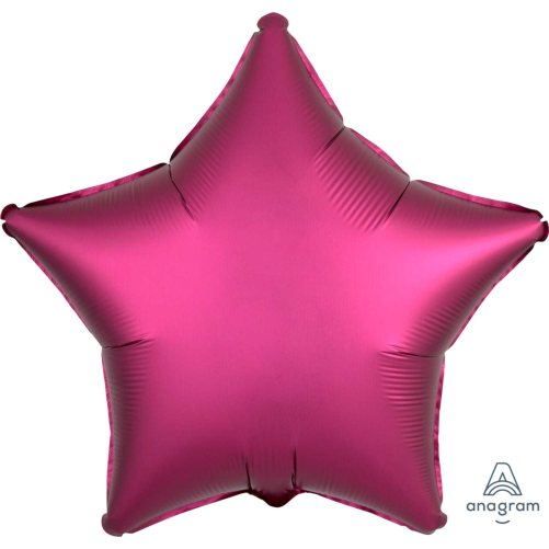 Plain Pink Star Foil Balloon, Can Be Personalised