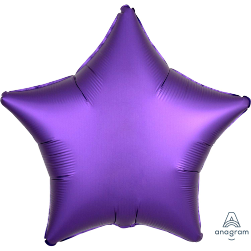 Plain Purple Star Foil Balloon, Can Be Personalised