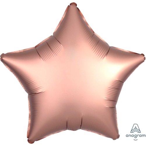 Plain Rose Gold Star Foil Balloon, Can Be Personalised