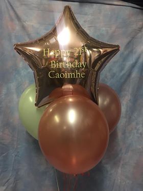Personalised Bunch of Balloons CONTACT FOR DETAILS, NOT FOR ONLINE SALE