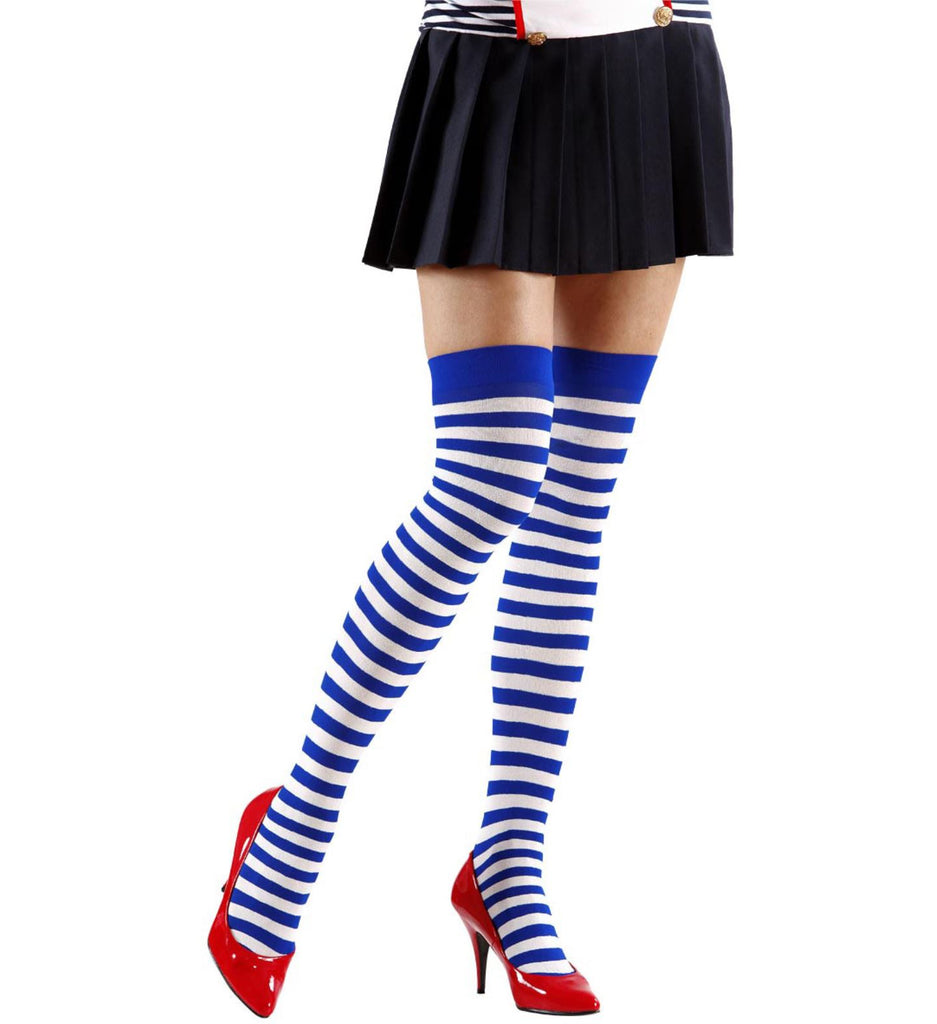 Sailor Striped, Over The Knee Thigh High Stocking Tights